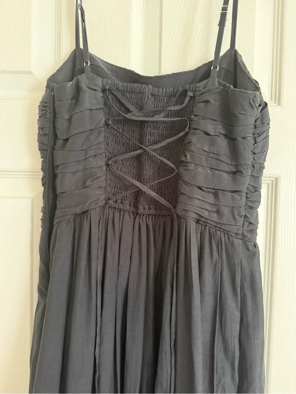 Black Spaghetti-Strap Maxi Dress